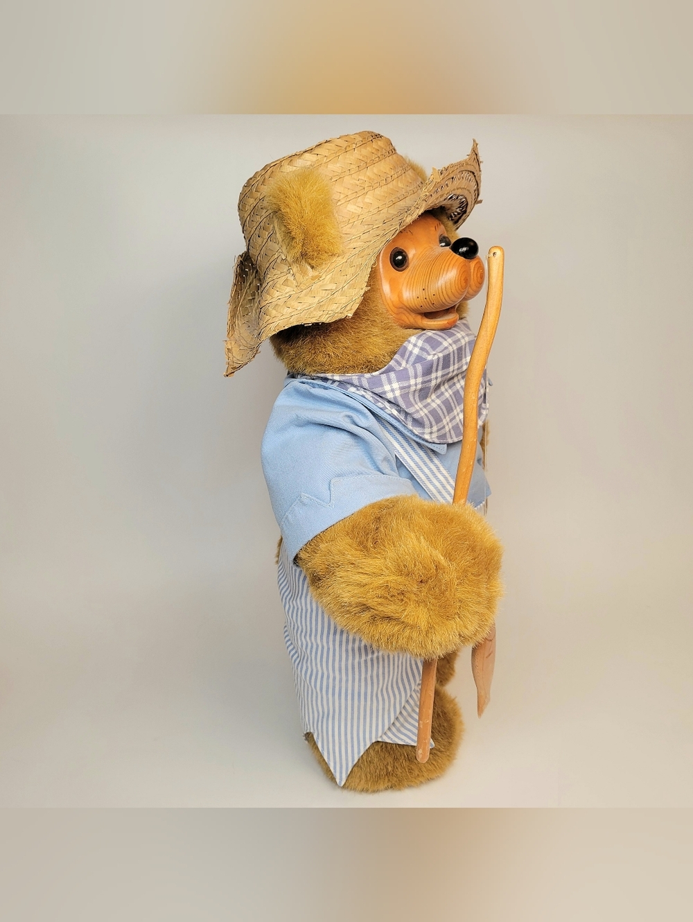 Raikes Bears 1992 Collectible Tom Sawyer Fishing Bear Vintage Brown 18" - Picture 7 of 16
